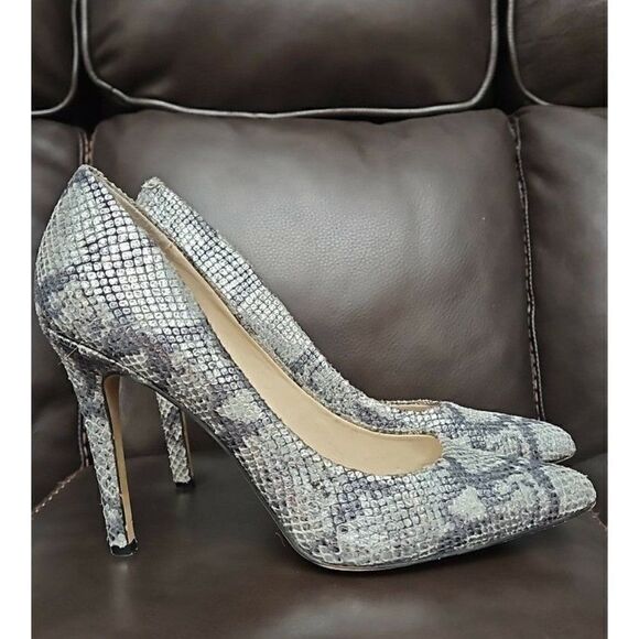Vince Camuto KAIN Snakeskin Print High Heels Shoes Women's Size 8.5 - Picture 4 of 8